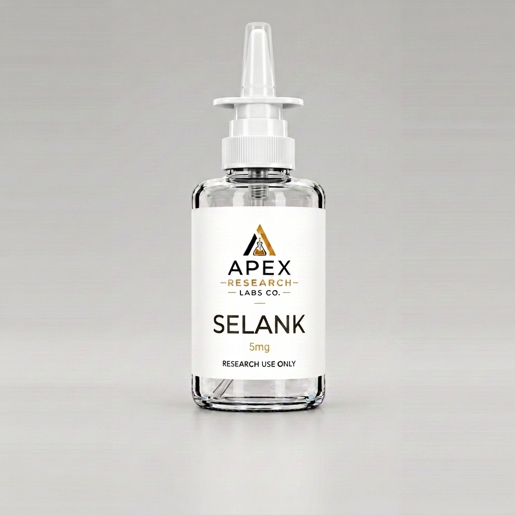 Selank research vial by Apex Research Labs Co.