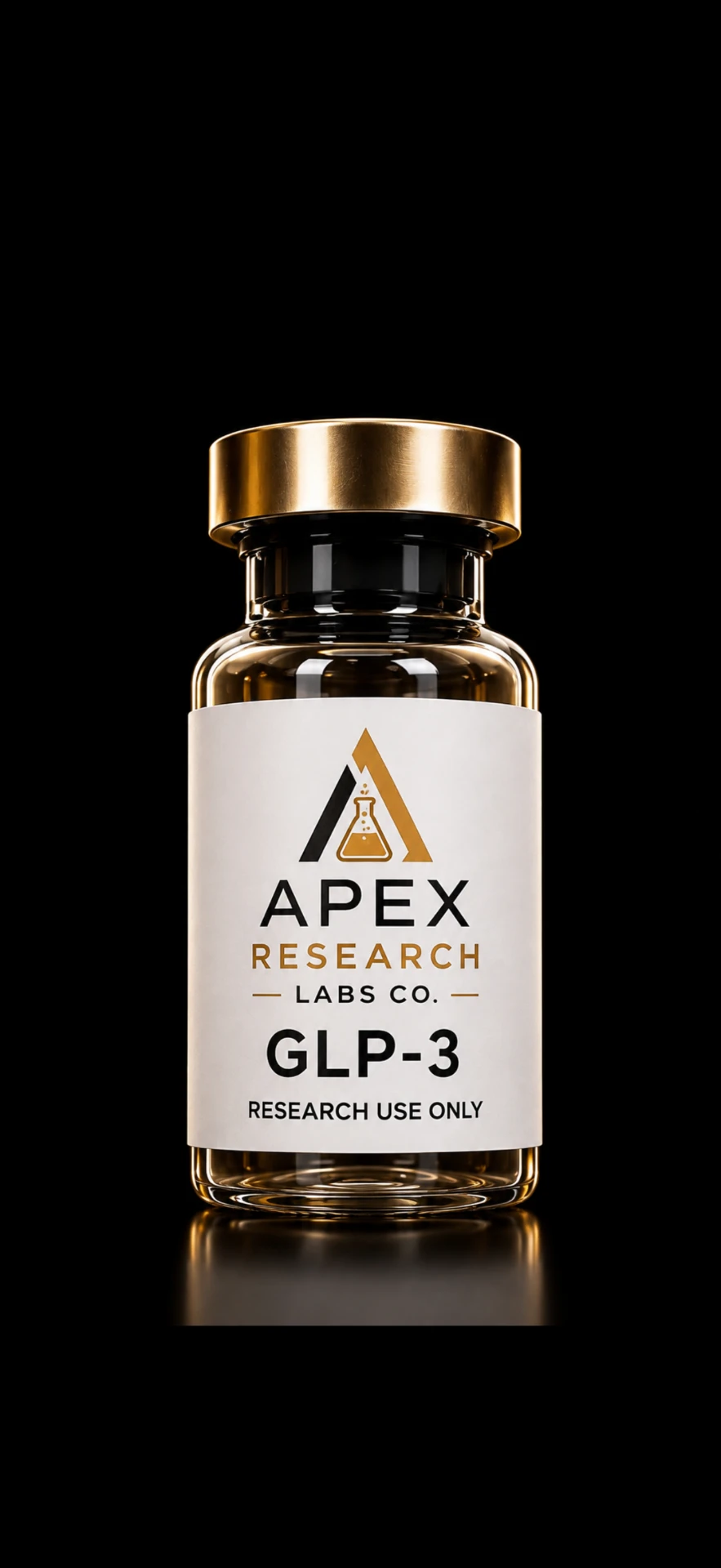 GLP-3 research vial by Apex Research Labs Co.