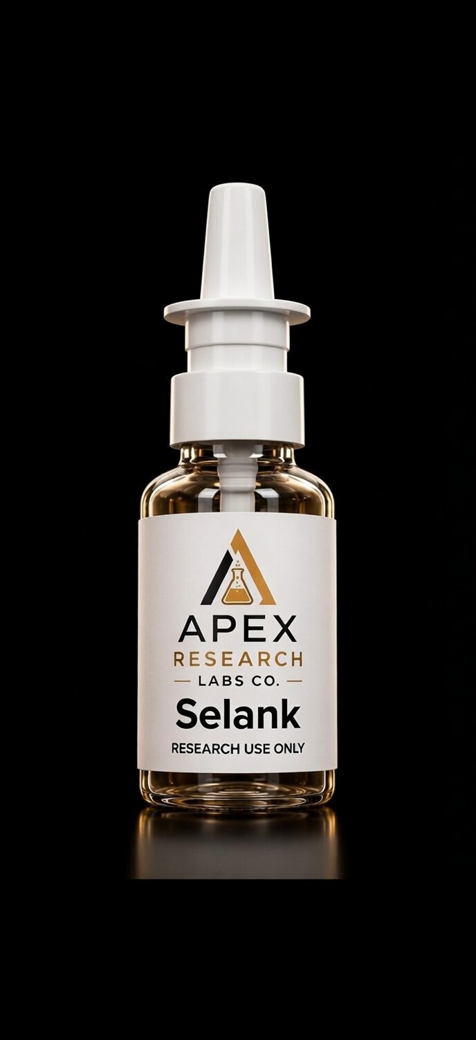 Selank research vial by Apex Research Labs Co.