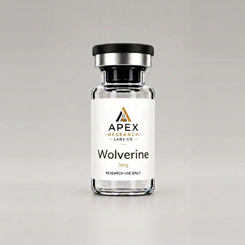 Tesamorelin research vial by Apex Research Labs Co.